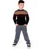 Color Block Knit Sweater Red and Black, Grey, Red, Beige and Black - Sweaters - 2