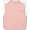 Corduroy Puffy Sleeveless Vest, Dusty Pink - Vests - 4