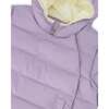 Compressible Winter Puffy Coat Designed for Car Seat, Purple Gray - Jackets - 5