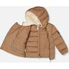 Compressible Winter Puffy Coat Designed for Car Seat, Chanterelle - Jackets - 4