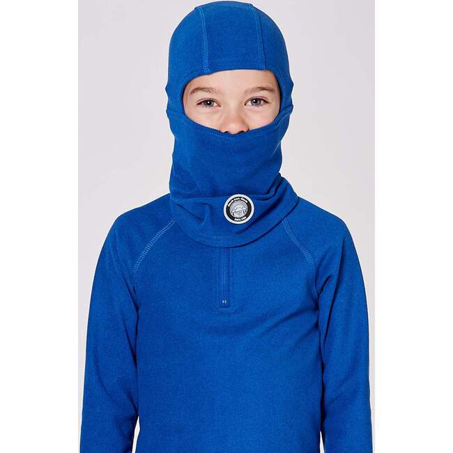 Brushed Jersey Balaclava, Blue - Winter Hats - 2