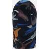 Brushed Jersey Balaclava, Black Dinosaur Print - Winter Hats - 3
