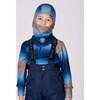 Brushed Jersey Balaclava Blue and Beige Gradient, Blue & Beige Gradient - Winter Hats - 2