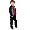 Bi-Material Zip Front Jacket Plaid, Gray and Black - Cardigans - 2