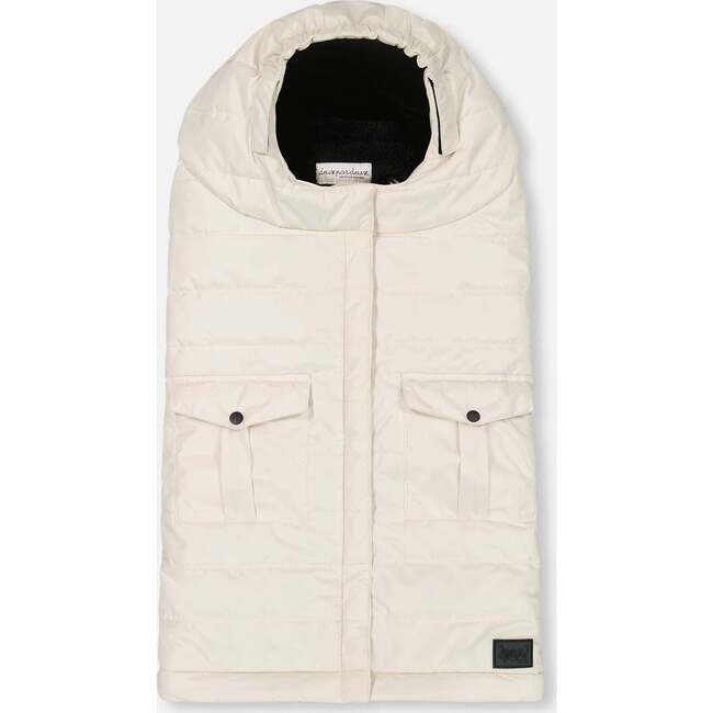 Evolutive Baby Footmuff Designed for Car Seat and Stroller Off-White, White Asparagus - Car Seat Accessories - 2