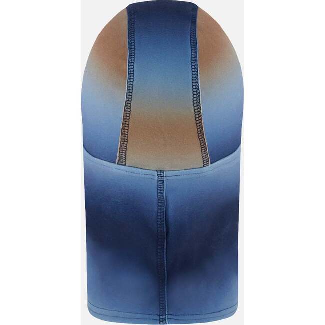 Brushed Jersey Balaclava Blue and Beige Gradient, Blue & Beige Gradient - Winter Hats - 3
