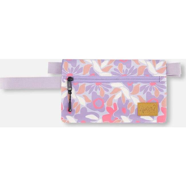 Double Pencil Case, Lilac Cat Print