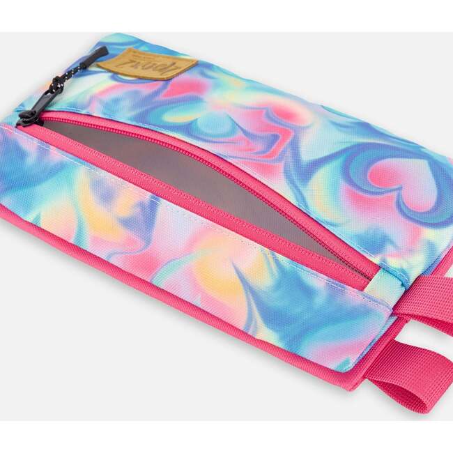 Double Pencil Case, Rainbow Heart Print - School Supplies - 3
