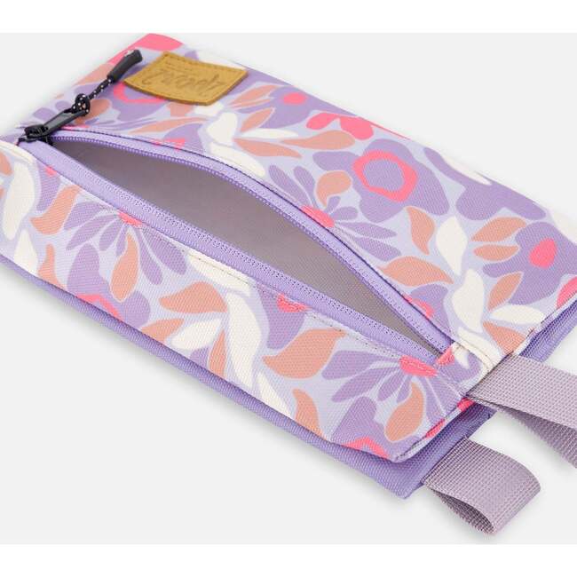 Double Pencil Case, Lilac Cat Print - School Supplies - 3
