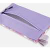 Double Pencil Case, Lilac Cat Print - School Supplies - 4