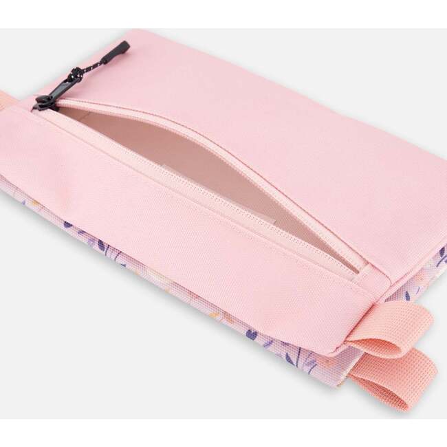 Double Pencil Case, Lilac Retro Flower Print - School Supplies - 4