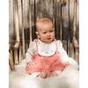 Bi-Material Dress and Leggings Set Old Pink, Dusty Pink - Mixed Apparel Set - 2