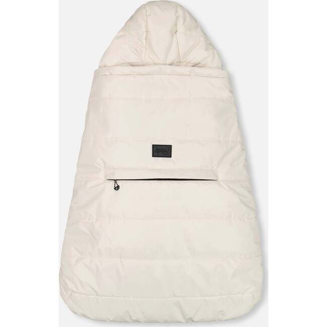 3-In-1 Multifunction Cover for Car Seat, Stroller, and Baby Carrier In Off-White, White Asparagus