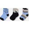 3-Pack Knit Socks, Navy Blue - Socks - 1 - thumbnail