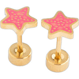 Starfish Stud Earrings, Pink