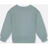 Animated Print French Terry Sweatshirt, Sage Green - Sweatshirts - 3