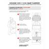 3-In-1 Multifunction Cover for Car Seat, Stroller, and Baby Carrier In Off-White, White Asparagus - Car Seat Accessories - 4