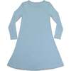 Oasis Teal Bamboo Girls' Long Sleeve Dress, Blue - Dresses - 1 - thumbnail