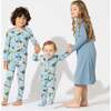 Oasis Teal Bamboo Girls' Long Sleeve Dress, Blue - Dresses - 5