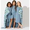 Oasis Teal Bamboo Girls' Long Sleeve Dress, Blue - Dresses - 6