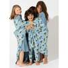 Oasis Teal Bamboo Girls' Long Sleeve Dress, Blue - Dresses - 7