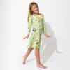 Farm Animals Bamboo Girls' Long Sleeve Dress, Green - Dresses - 5