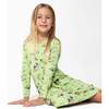 Farm Animals Bamboo Girls' Long Sleeve Dress, Green - Dresses - 6