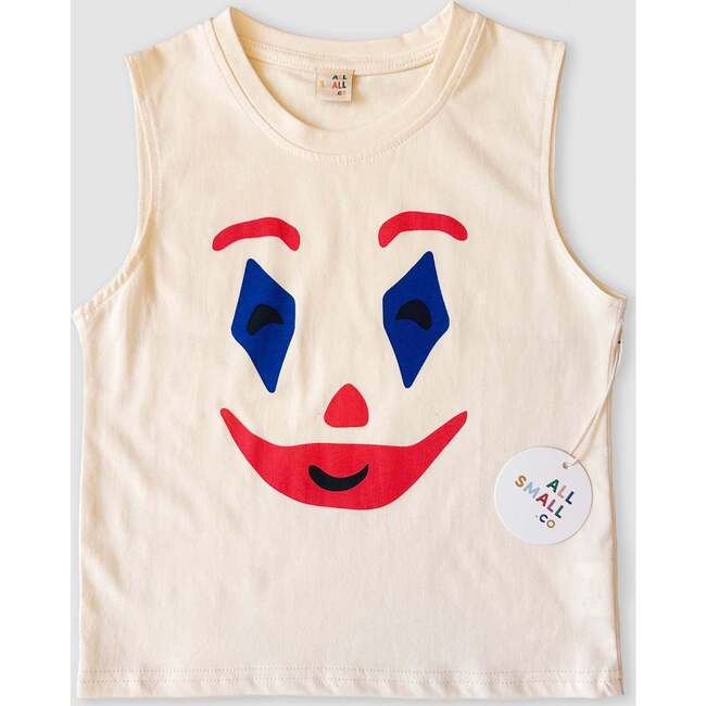 Clown Around Tank, White