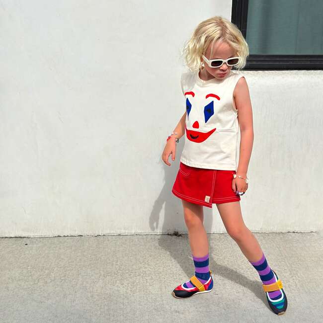 Clown Around Tank, White - Tank Tops - 2