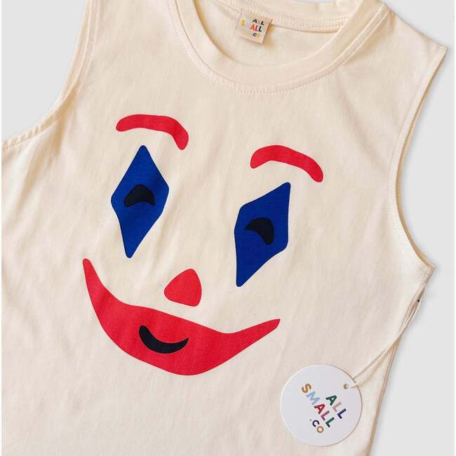 Clown Around Tank, White - Tank Tops - 3