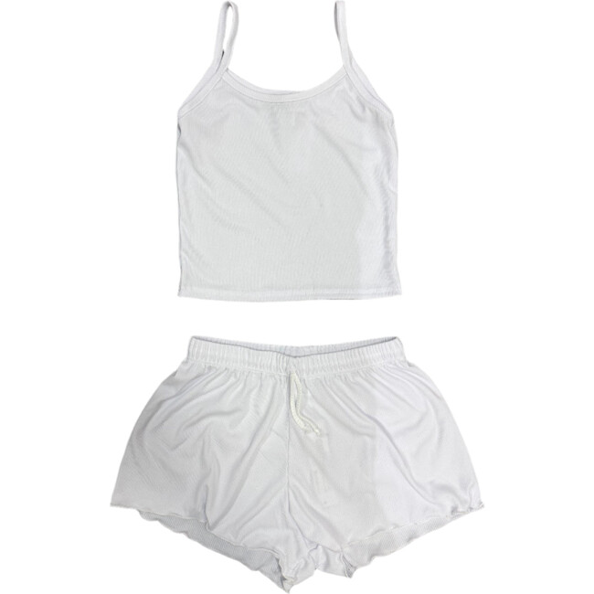 Suzie Top and Shorts Set,White