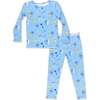 Baby Shark Surf Kids Pajamas, Blue - Pajamas - 1 - thumbnail