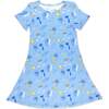 Baby Shark Surf Girls' Short Sleeve Dress, Blue - Dresses - 1 - thumbnail