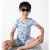 JAWS Kids Pajama Short Set, Blue - Pajamas - 5