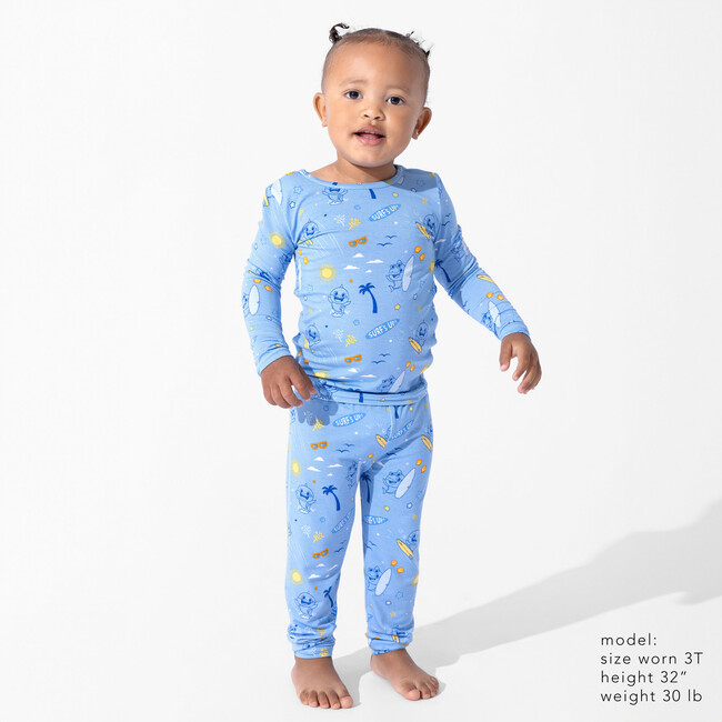 Baby Shark Surf Kids Pajamas, Blue - Pajamas - 4