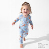 JAWS Bamboo Convertible Footie, Blue - Footie Pajamas - 6