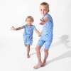 Baby Shark Surf Kids Pajama Short Set, Blue - Pajamas - 6