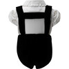 Eloise Infant Silk Velvet Romper Set, Black - Rompers - 2