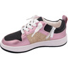 Harlow Sneaker, Black, Pink & Gold - Sneakers - 5