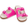 NOA SHINY PINK DOUBLE BUCKLE SANDAL - Sandals - 2