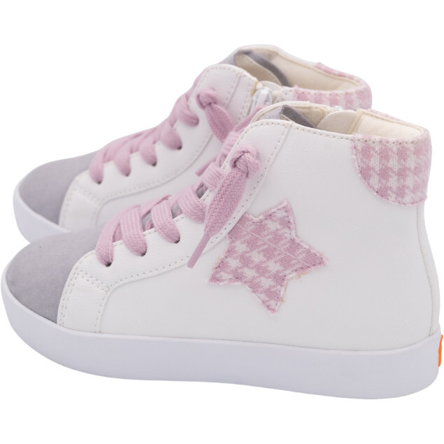Taylor Hightop Sneaker, Pink Plaid