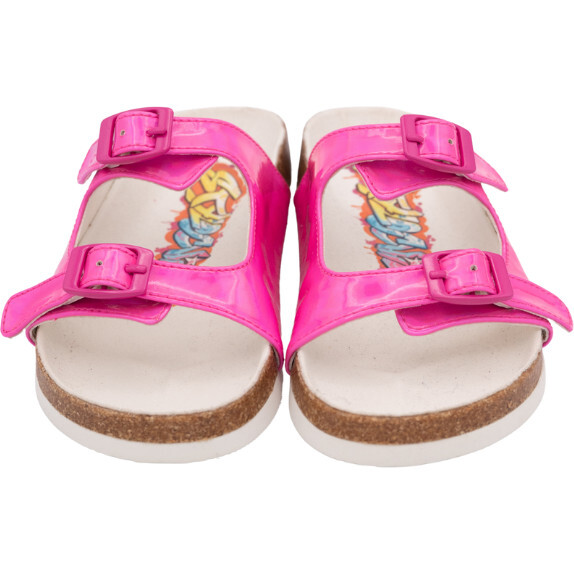NOA SHINY PINK DOUBLE BUCKLE SANDAL - Sandals - 5