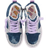 Skye High Top Denim Sneaker, Blue - Sneakers - 5