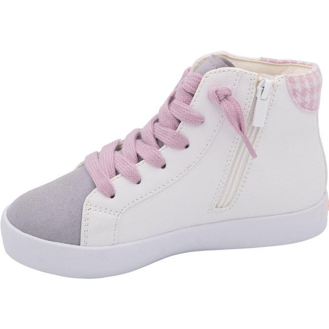 Taylor Hightop Sneaker, Pink Plaid - Sneakers - 8
