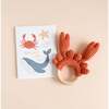 Nautical Baby Swaddle and Teether Set, Crab - Mixed Gift Set - 2