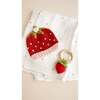 Strawberry Baby Swaddle, Onesie, and Teether Set, Strawberry - Mixed Gift Set - 3