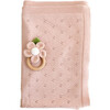Blush Pique Baby Blanket Pink Flower Rattle Gift Set - Mixed Gift Set - 1 - thumbnail