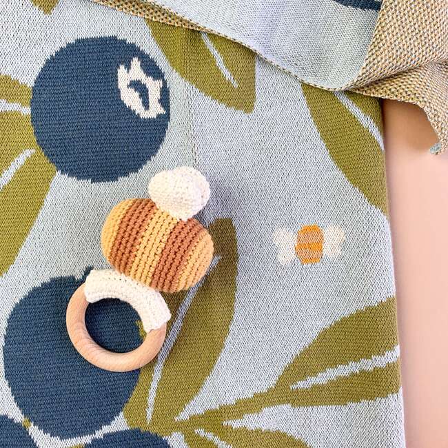 Blueberry Baby Blanket Hat Rattle Gift Set - Mixed Gift Set - 2