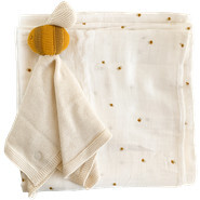 Bee Baby Swaddle and Lovey Set, Bee