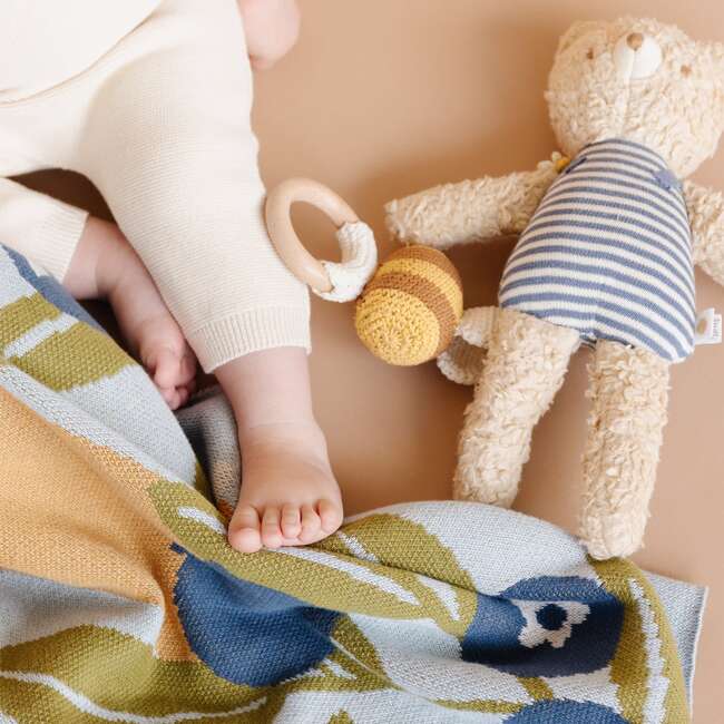 Blueberry Baby Blanket Hat Rattle Gift Set - Mixed Gift Set - 3
